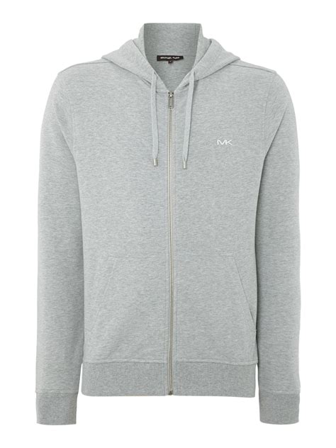 michael kors zip-up hoodie mens|michael kors grey crewneck.